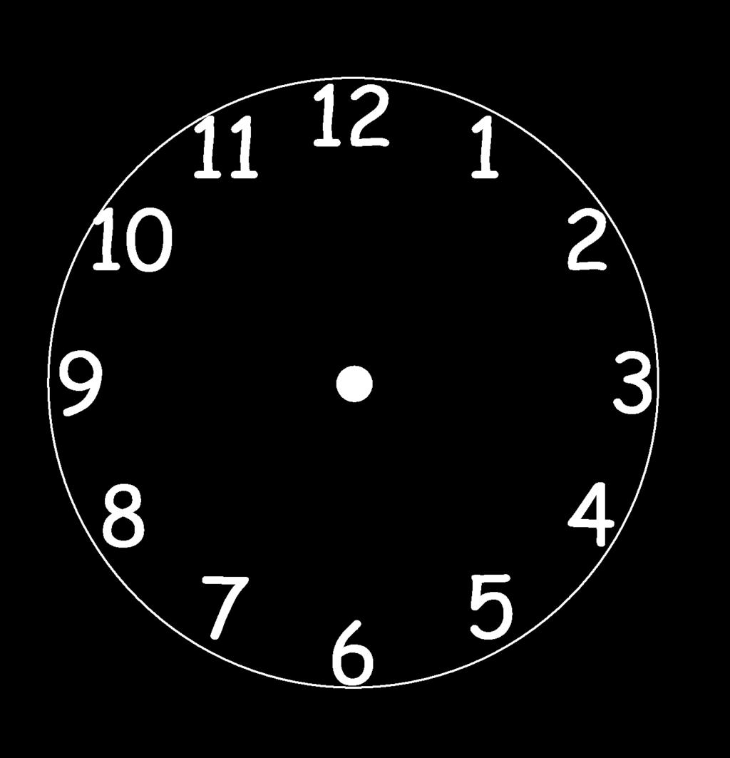 minute minute Lesson 11 Template 1 hour hour additional paper clock with numbers