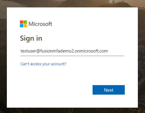 Sign in with Multifactor Authentication Once multifactor authentication is enabled for an Azure Active Directory user, the user must use the following procedure to log on to the Crestron