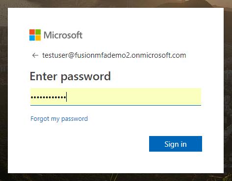 3. Enter the user s password in the Enter password text field.