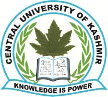 CENTRAL UNIVERSITY OF KASHMIR Nunar, Ganderbal 191201 (J&K) Cell: 9797267231, Website www.cukashmir.ac.