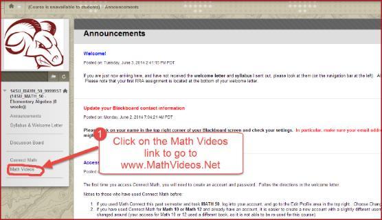 HOMEWORK Practice is a vital component in learning mathematics. I have prepared lecture videos for you to teach you all the material.