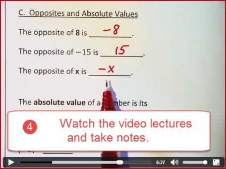 There are also author-produced videos and animations that can be found at the Connect Math website in the Resources area.