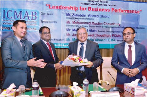 CBC News A day long International Conference on "Leadership for business performance" organized by Chittagong Branch Council of the Institute of Cost & Management Accountants of Bangladesh (ICMAB) on