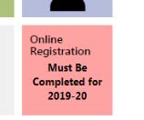 To alert you that Online Registration is available, the Student Summary page will display the Online Registration tile in