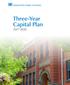 Three-Year Capital Plan