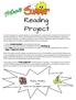 Reading Project. Happy reading and have an excellent summer!
