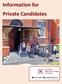 Information for Private Candidates