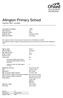 Allington Primary School Inspection report - amended