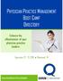 PHYSICIAN PRACTICE MANAGEMENT BOOT CAMP DIRECTORY