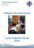 St Mary s Diocesan School. Junior Options Book