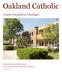Oakland Catholic. Course Description Catalogue