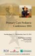Primary Care Pediatric Conference 2011