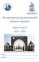 The International Baccalaureate (IB) Diploma Programme. Repton School