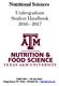 Nutritional Sciences. Undergraduate Student Handbook TAMU Cater Mattil College Station, TX