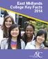 East Midlands. College Key Facts East Midlands. Key Facts 2012
