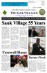 Sauk Village s Original Community Newspaper VILLAGER. A Community News Service for the 21st Century VOTE TUESDAY WATER REFERENDUM VOTE MARCH 20TH