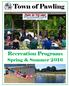 Town of Pawling. Recreation Programs