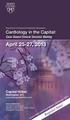 April 25-27, Cardiology in the Capital: Register Now! Case-Based Clinical Decision Making