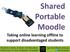 Shared Portable Moodle Taking online learning offline to support disadvantaged students