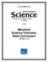 Maryland Science Voluntary State Curriculum Grades K-6
