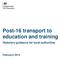 Post-16 transport to education and training. Statutory guidance for local authorities