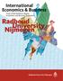 International Economics & Business Track of the Bachelor degree Economics and Business Economics. Radboud University Nijmegen