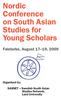 Nordic Conference on South Asian Studies for Young Scholars