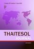 Thailand TESOL Organization Established under the Patronage of Her Royal Highness Princess Galyani Vadhana Krom Luang Naradhiwas Rajanagarindra