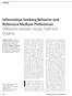 In the rapidly moving world of the. Information-Seeking Behavior and Reference Medium Preferences Differences between Faculty, Staff, and Students