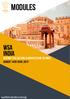 MODULES. india WSA. DISTINCT THE CULTURE & ARCHITECTURE OF INDIA August 14th-20th, worldstudyabroad.org