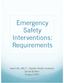 Emergency Safety Interventions: Requirements