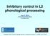 Inhibitory control in L2 phonological processing