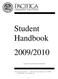 Student Handbook 2009/2010