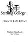 Student Life Office Student Handbook