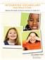 INTEGRATED VOCABULARY INSTRUCTION: Meeting the Needs of Diverse Learners in Grades K 5