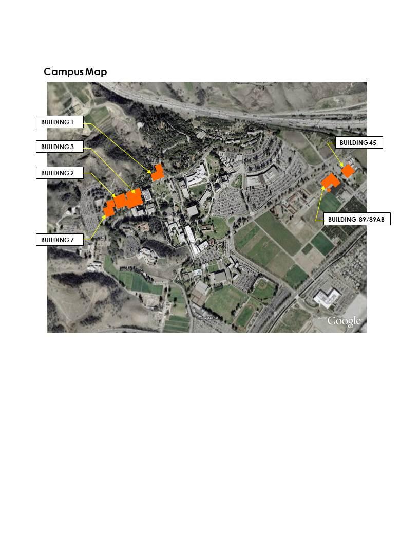 Image of ENV facility distribution across the University campus I.2.