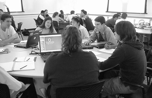Collaborating not just listening Joint problem-solving image courtesy of Jim Twetten, Iowa State University image courtesy of Hal Abelson, MIT Group work areas
