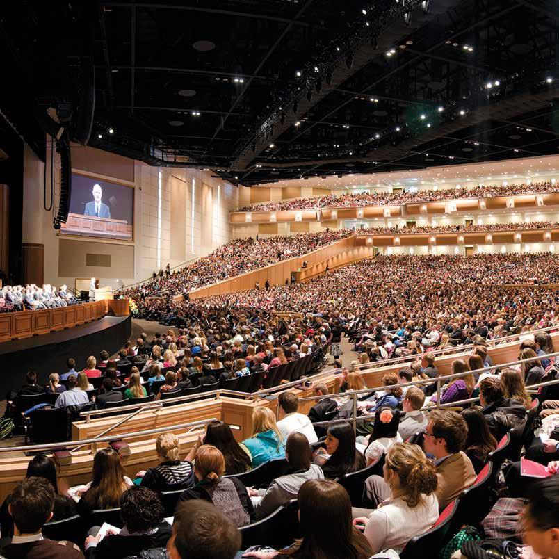 Every Tuesday the campus meets in the 15,000 seat BYU-Idaho Center auditorium for Devotional an uplifting, spiritual gathering.