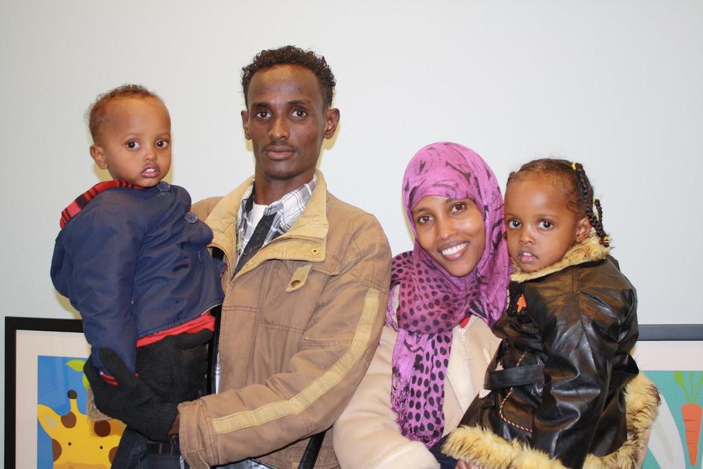 1. Who is this man? 2. This is Abdi. Who is this Family? 3.