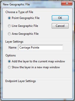 (a) In the resulting dialogue box, select Geographic File and click OK : (b) In