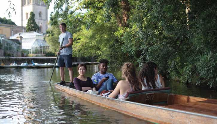 Punting on the River Thames THE COST OF THINGS IN OXFORD 1-week bus pass... 15.50 Monthly bus pass... 53.50 Christ Church College... 5.50 Return bus ticket to London with Student ID.