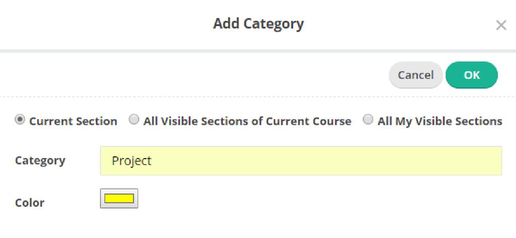 10.2 Add Assignment Categories When you create a score column, you're required to assign a score category to the column.