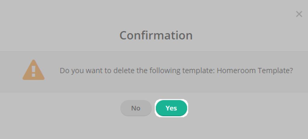 On the Gradebook Menu, select the template you want to delete from the drop-down menu. Note: You cannot delete default templates, only custom templates you ve created.