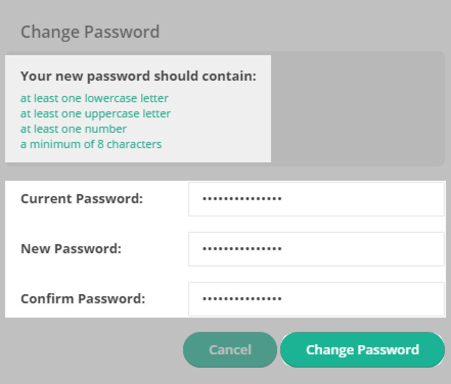 1.2 Change Your Password In the event that you need to change your TeacherPlus Gradebook password, you can access the change password page from any gradebook.