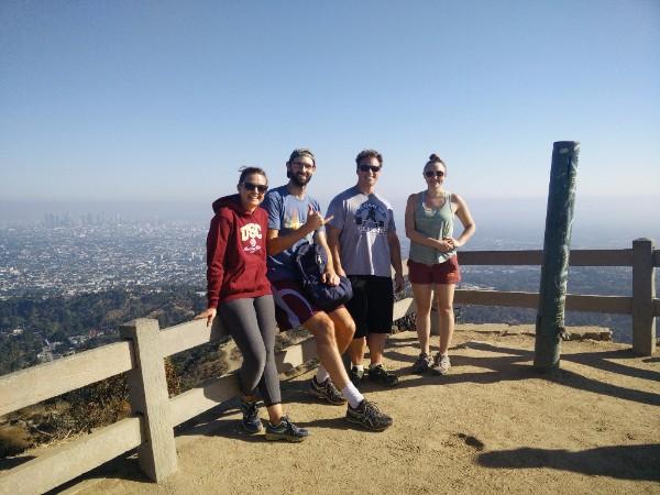 The awesome group at the monthly postdoc hike on Aug 13th at Griffith Park!