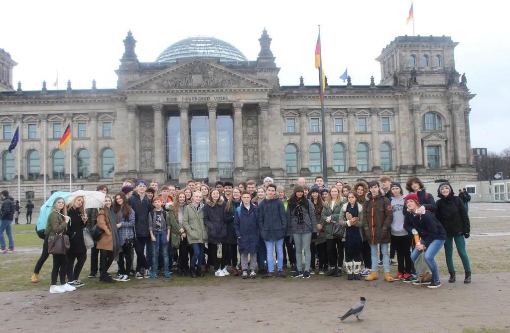 YEAR 11 BERLIN VISIT ~ DECEMBER 2015 At the end of the Autumn term 46 Year 11 students of German and History together with Mr Jones, Mrs Harrison, Miss Lord, Miss Boukari, Mrs Eagles, Mrs Chandarana