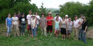 MVAC archaeologist Connie Arzigian joined Wendy in the field for one week in July to lead the Public Field School.