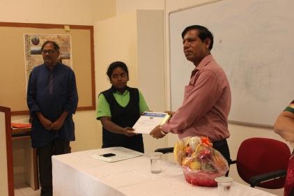 Session 6: Valedictory The program culminated with feedback followed by presentation of certificates to the students by Mr. Ranganath, Rtd.