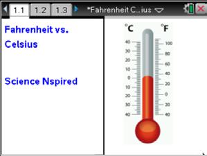 175 Fahrenheit vs. Celsius SCIENCE NSPIRED Science Objectives Students will learn about linear relationships. Students will perform data collection and analysis.