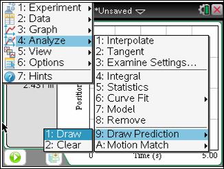 Press Menu > Experiment > Collection Setup. Change the duration to 10 seconds. 3. Now, set up the graph. Press Menu > View. Choose the Graph view.